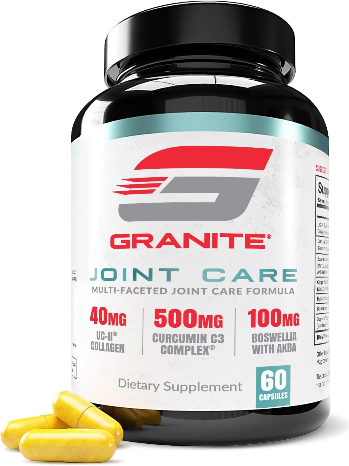 Granite Joint Care - Premium UC-II Collagen & Turmeric with Boswellia, Hyaluronic Acid & Boron - görsel 1