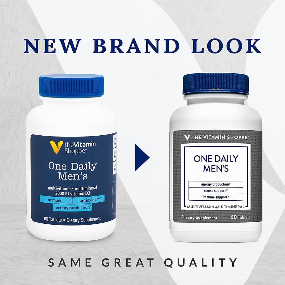 The Vitamin Shoppe One Daily Men's Multivitamin Multimineral, 60 Tablets - görsel 2
