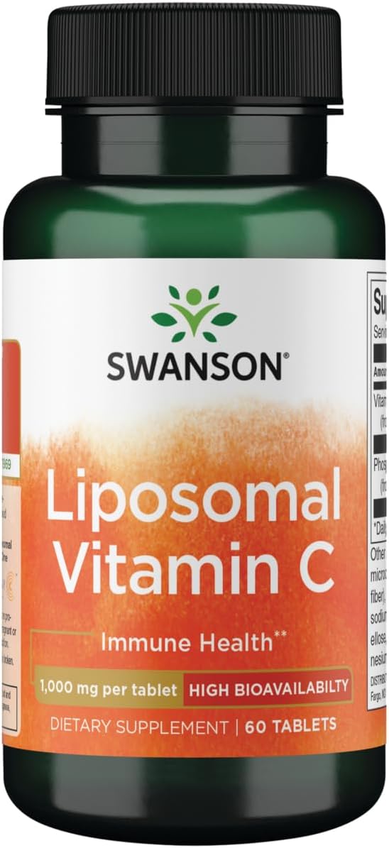 Swanson Liposomal Vitamin C - High Bioavailability 1,000 mg 60 Tabs - görsel 1