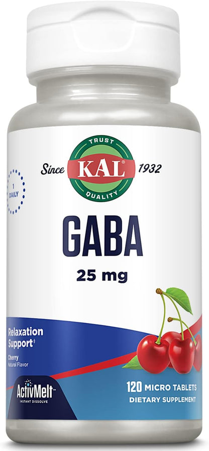 KAL GABA Food Supplement for Calm and Relaxation - 90 Tablets
