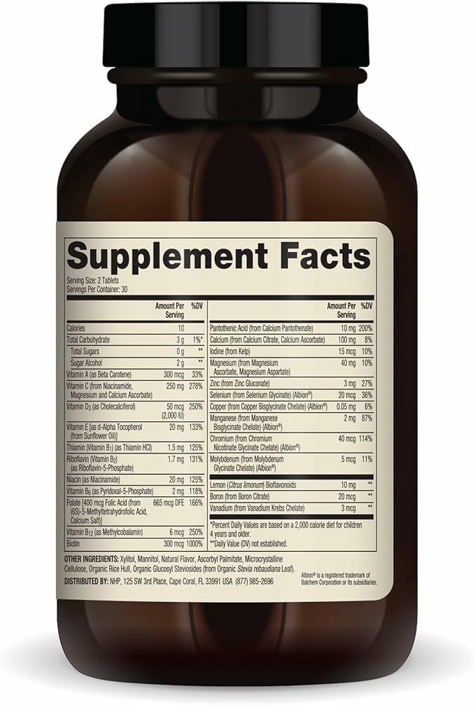Dr. Mercola Chewable Multivitamin for Kids - 28 Vitamins & Minerals - 0g Sugar - Non-GMO, Gluten-Free & Soya-Free - Natural Orange Flavour - 60 Tablets - görsel 2