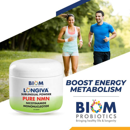 Biom NMN Sublingual Powder – Advanced Nanotised Nicotinamide Mononucleotide