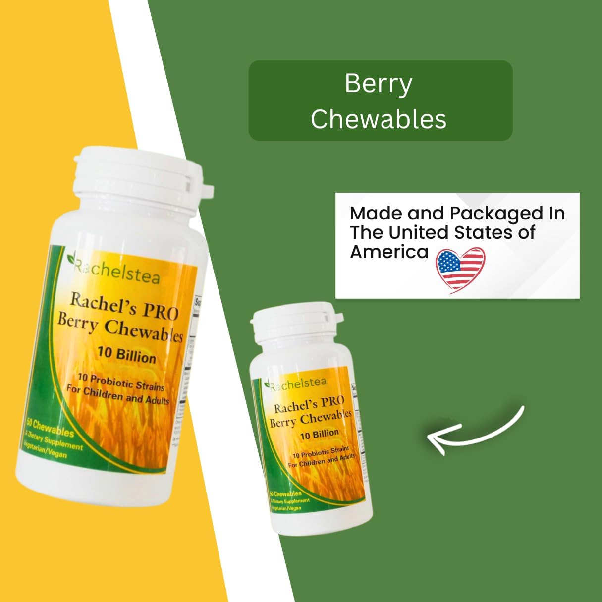 Rachel’s Pro Berry Chewables – 10 Billion Probiotic Strains, 50 Chewables - görsel 2