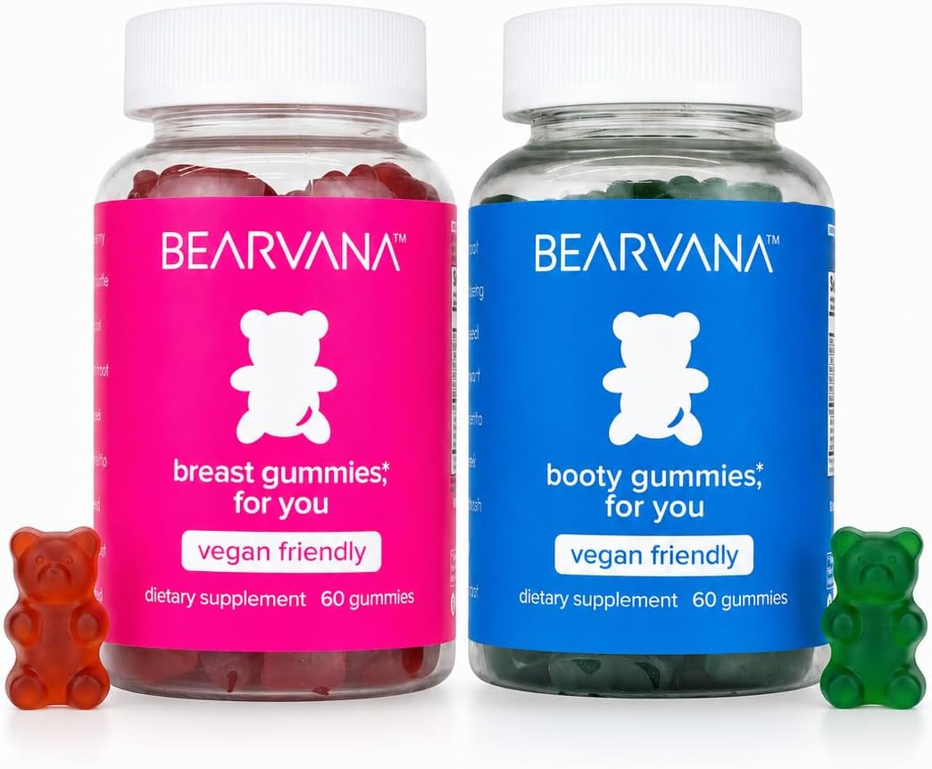 BEARVANA Women's Multivitamin Gummies Combo Pack – Herbal Extracts & Essential Vitamins – Berry Flavour (120 Gummies) - görsel 1