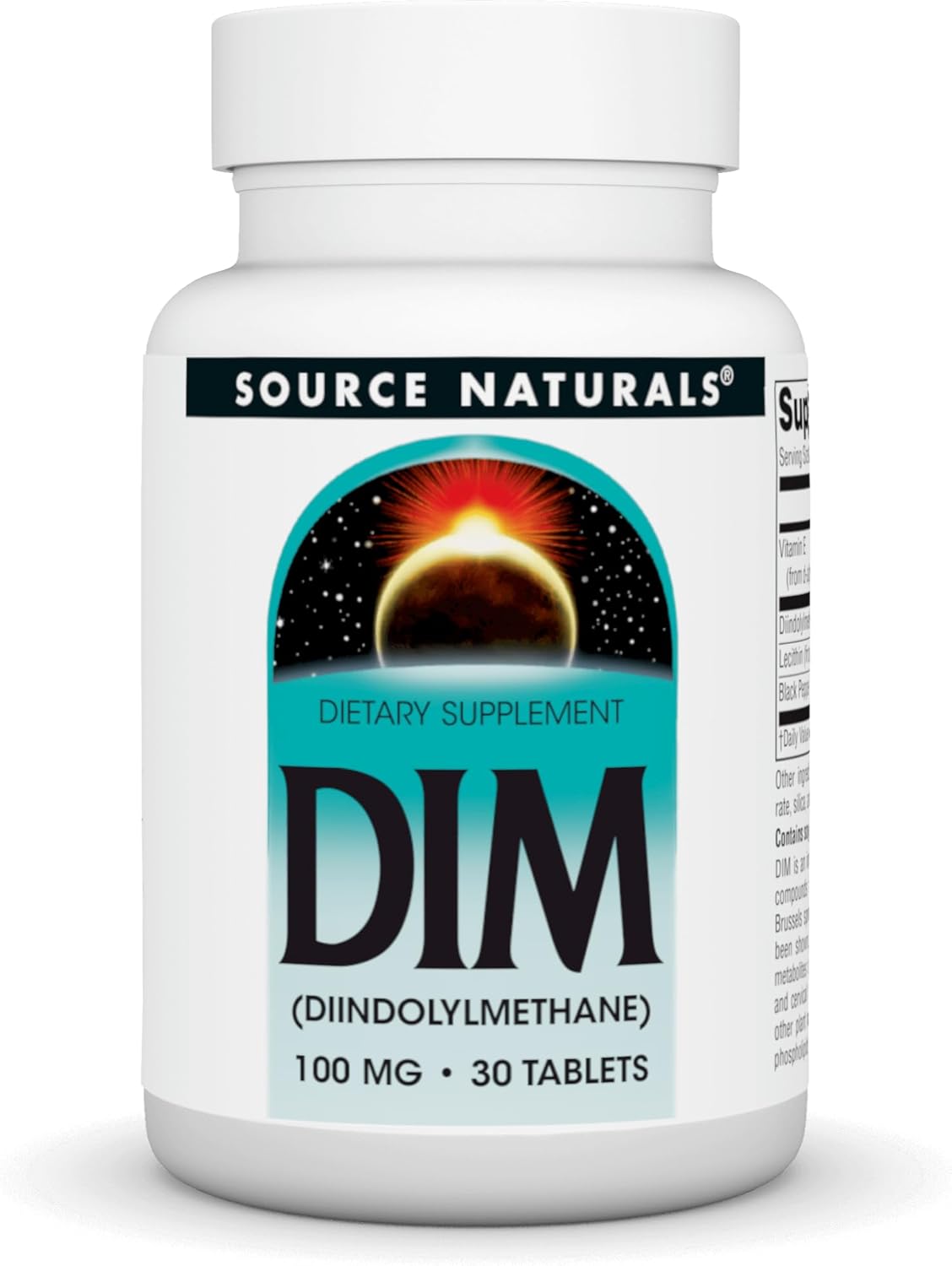 Source Naturals DIM, Diindolylmethane, 100mg - 30 Tablets - görsel 1