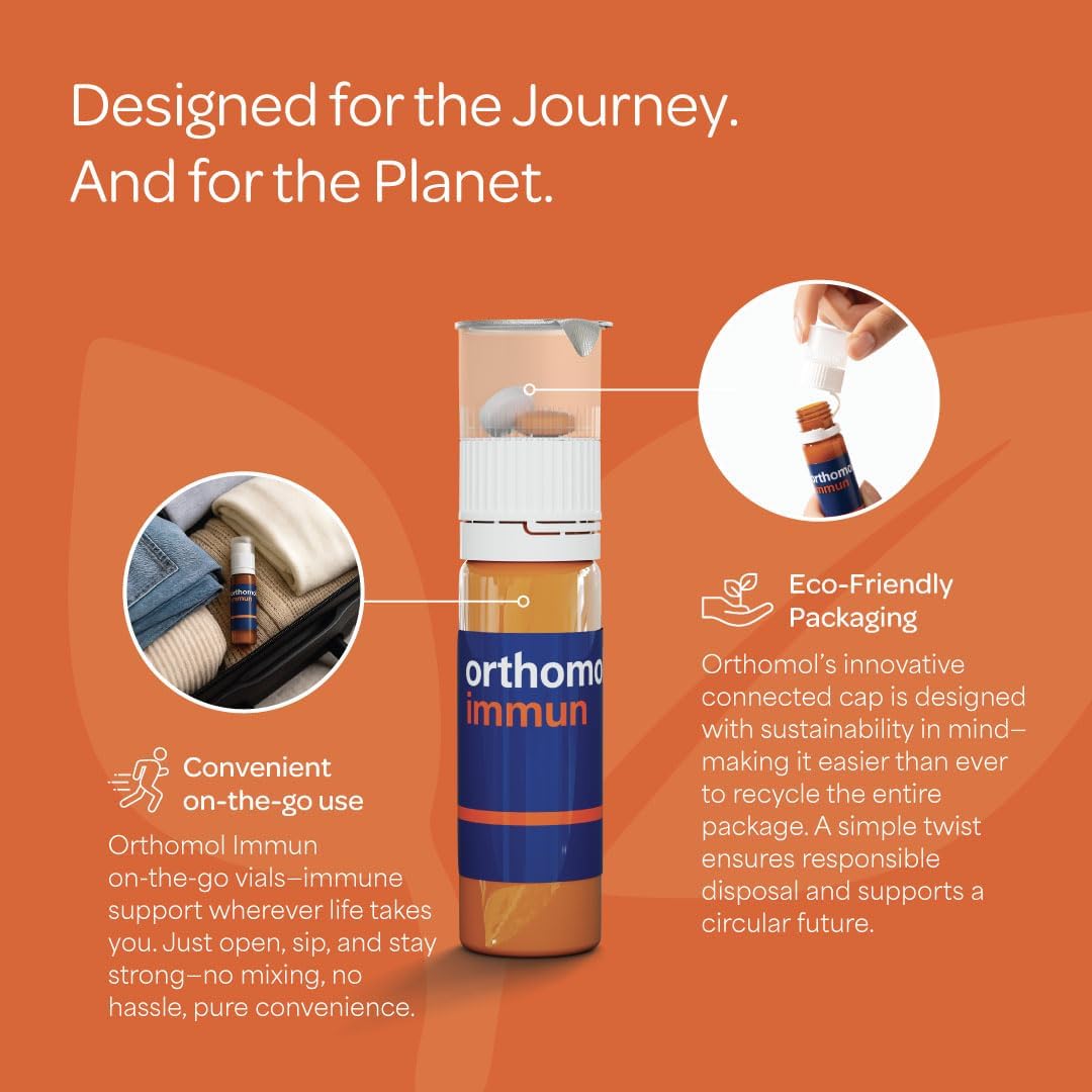 Orthomol Immun - Immune Support Vials with 25+ Nutrients, 7-Day Supply - görsel 9