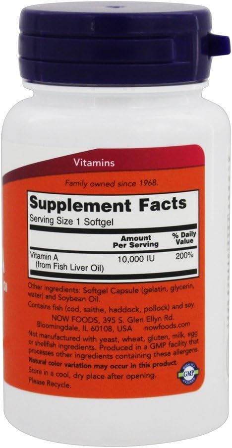 Vitamin A 10,000 IU - 100 Softgels - görsel 3
