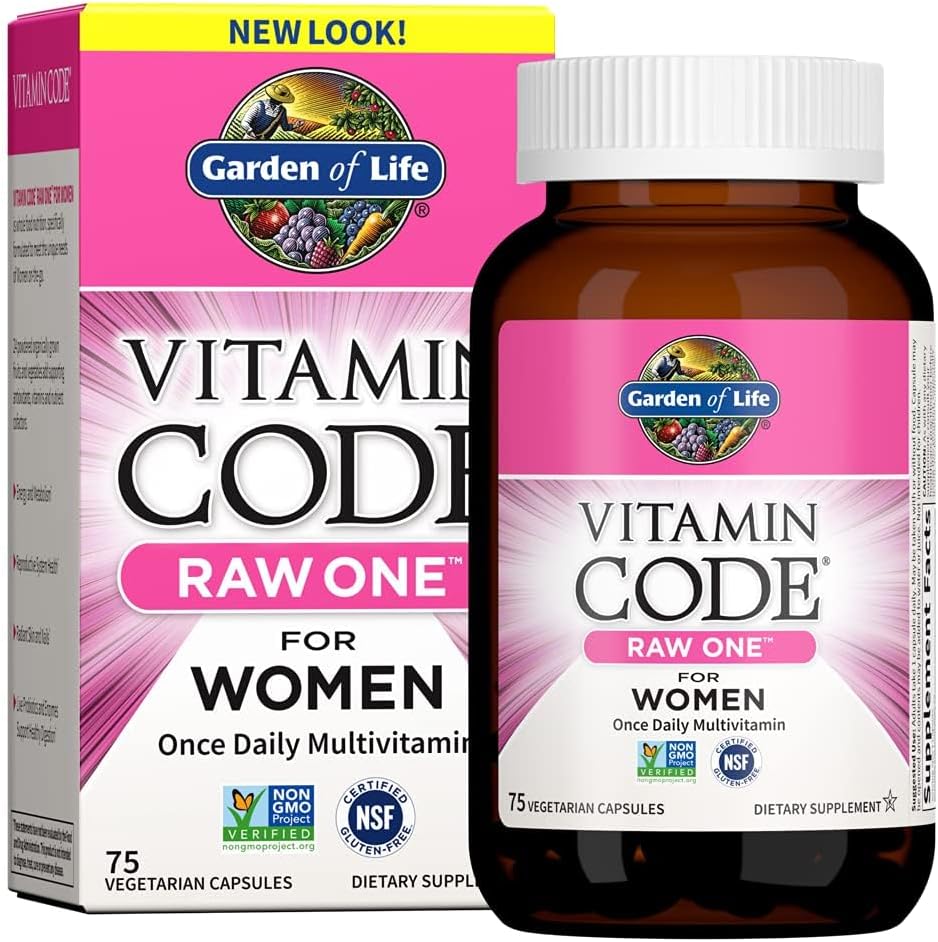 Garden of Life Vitamin Code RAW ONE for Women Once Daily Whole Food Multivitamin with Probiotics, 75 Capsules - görsel 10