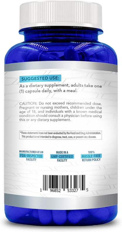 High Strength 500mg SAM-e Supplement - S-Adenosyl Methionine for Bone, Joint & Mood Support - Vegan, Non-GM, 180 Vegetarian Capsules