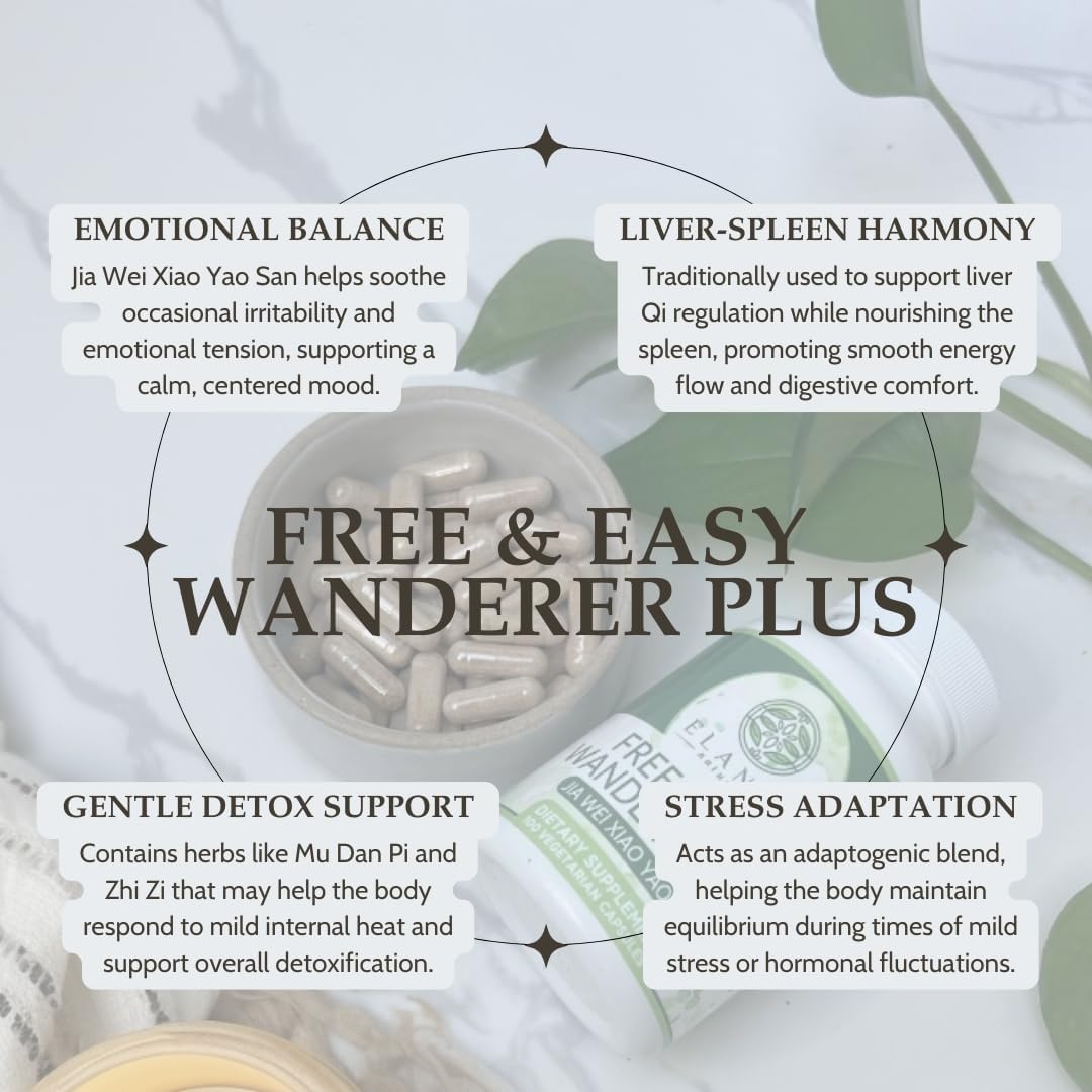 Jia Wei Xiao Yao San, Free and Easy Wanderer Plus, 100 Vegetable Capsules - görsel 5