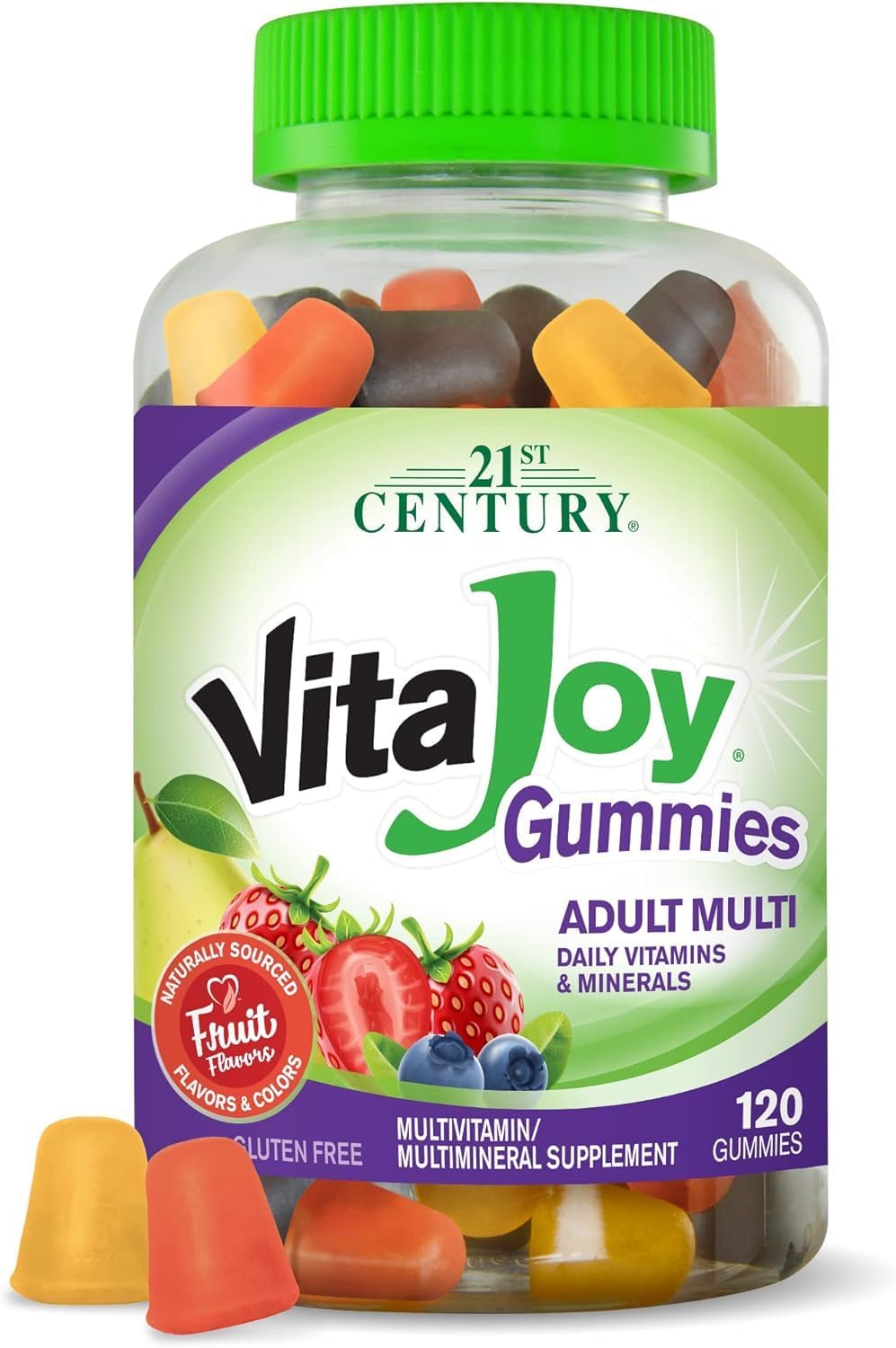 21st Century Vitajoy Multi Gummies, Orange, Cherry and Strawberry, 75 Count - görsel 5