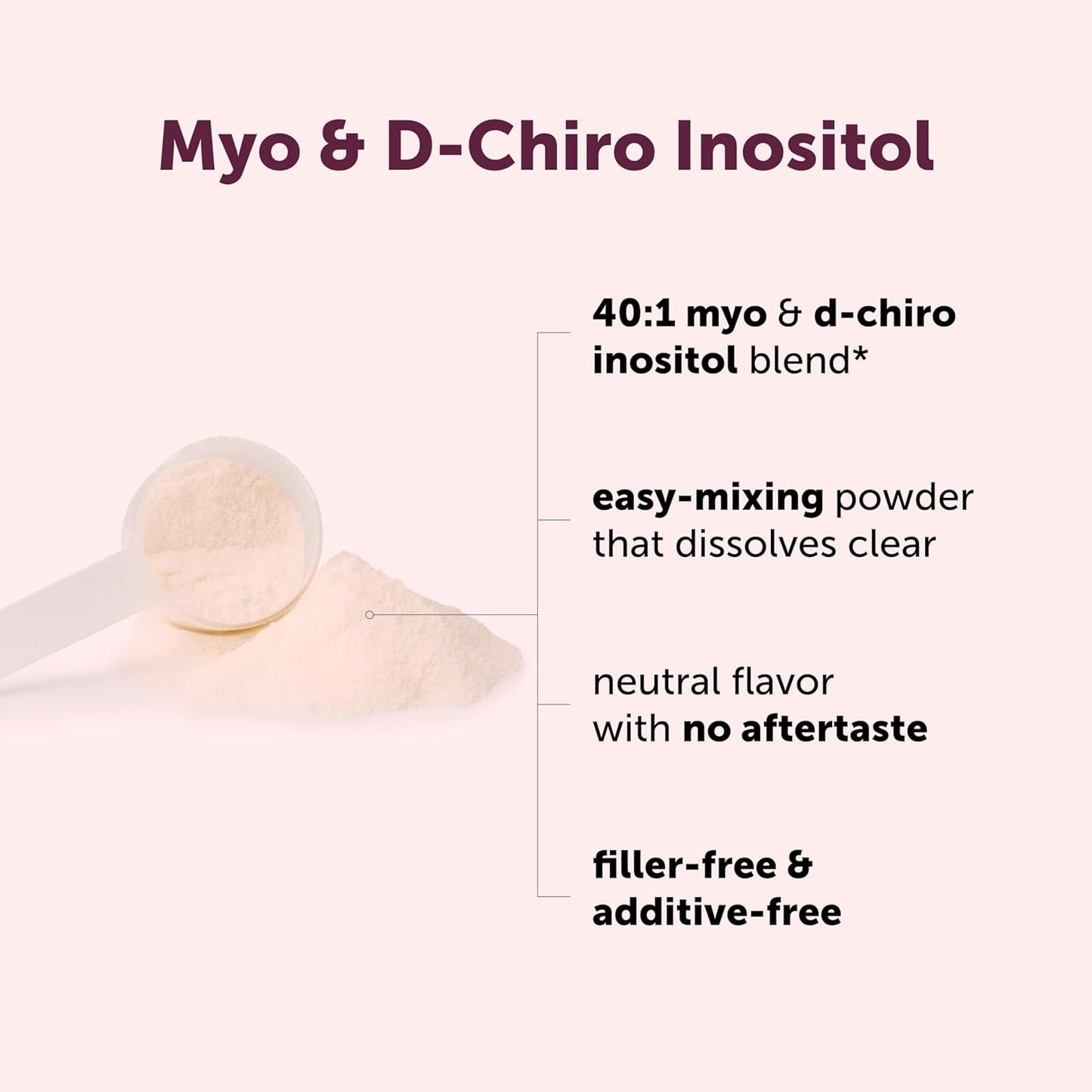 Micro Ingredients Myo-Inositol & D-Chiro Inositol Powder, 454g (221 Servings) | 40:1 Ideal Ratio | Non-GMO, Vegan, Filler-Free - görsel 3