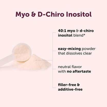Micro Ingredients Myo-Inositol & D-Chiro Inositol Powder, 454g (221 Servings) | 40:1 Ideal Ratio | Non-GMO, Vegan, Filler-Free
