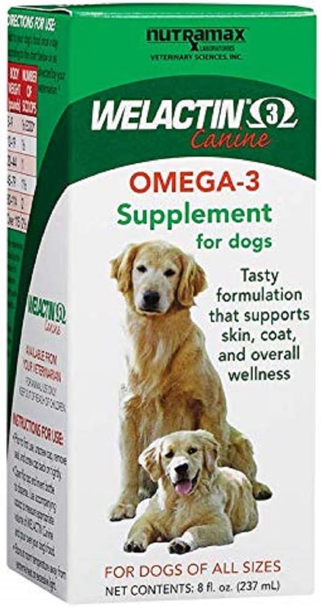 Nutramax Welactin Omega-3 Fish Oil for Dogs - 473 ml Liquid (3-Pack) - görsel 9