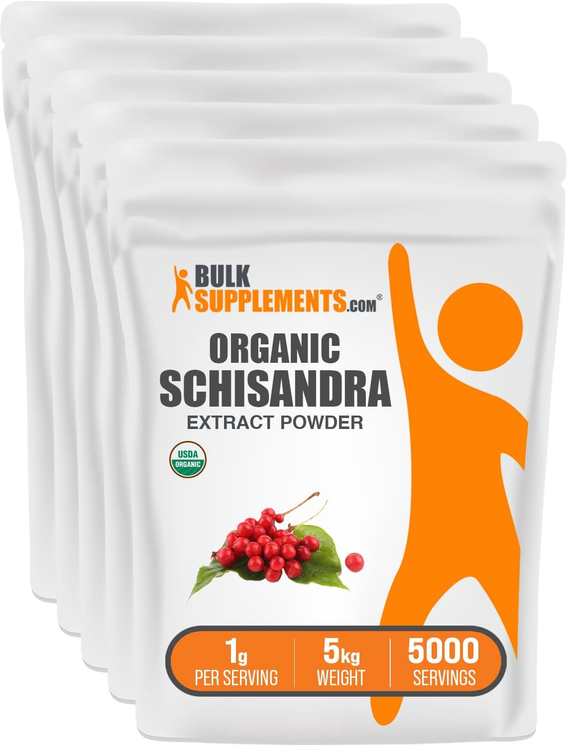 BulkSupplements.com Organic Schisandra Extract Powder - Herbal Supplement, Gluten-free, 1g per Serving, 100g - görsel 7