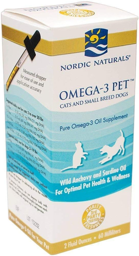Nordic Naturals - Omega-3 Pet (Cats and Small Breed Dogs) - 60ml (2 Pack)