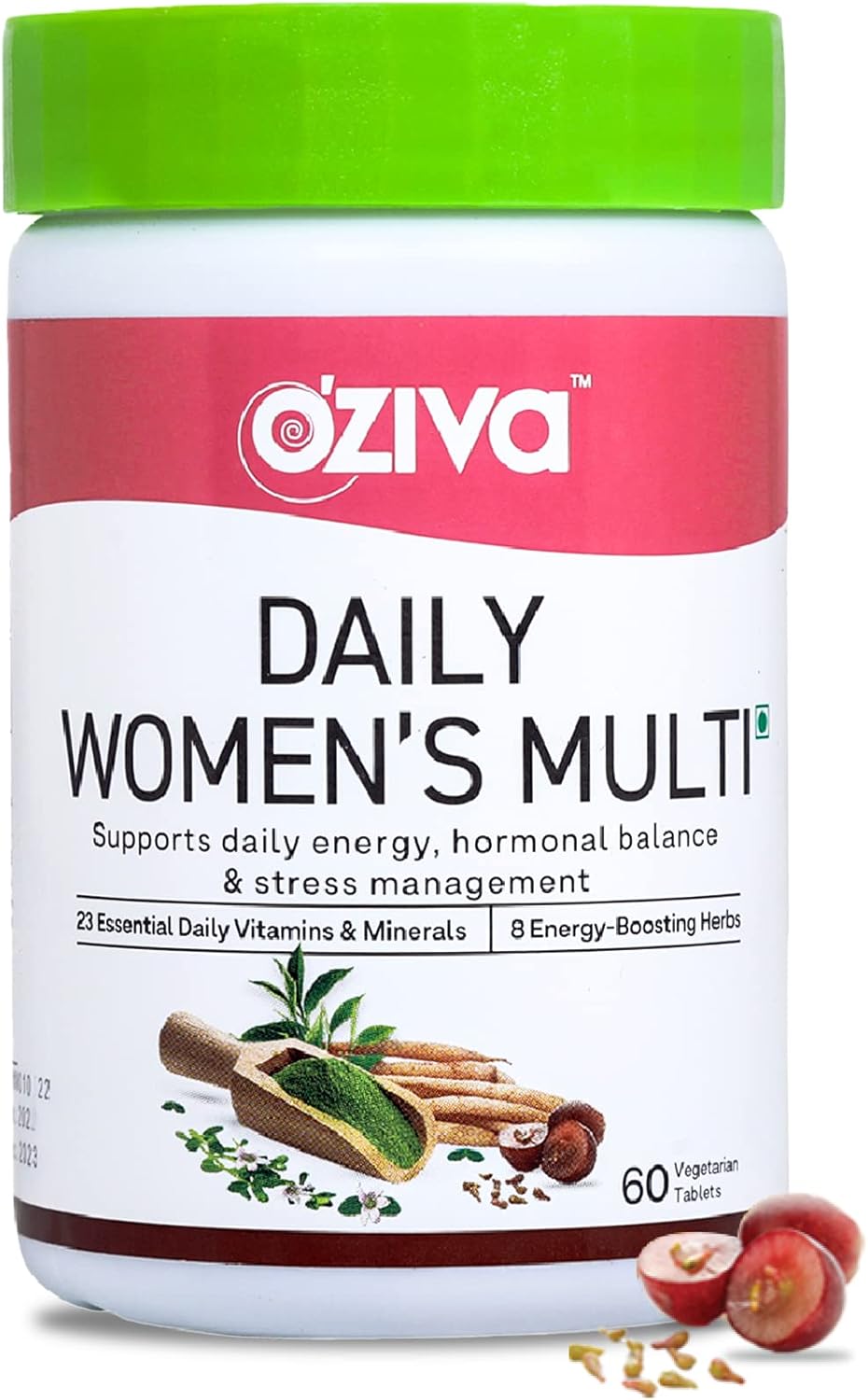 OZIVA Daily Women's Multivitamin – 60 Capsules, Plant-Based with 23 Nutrients & Ayurvedic Herbs - görsel 6