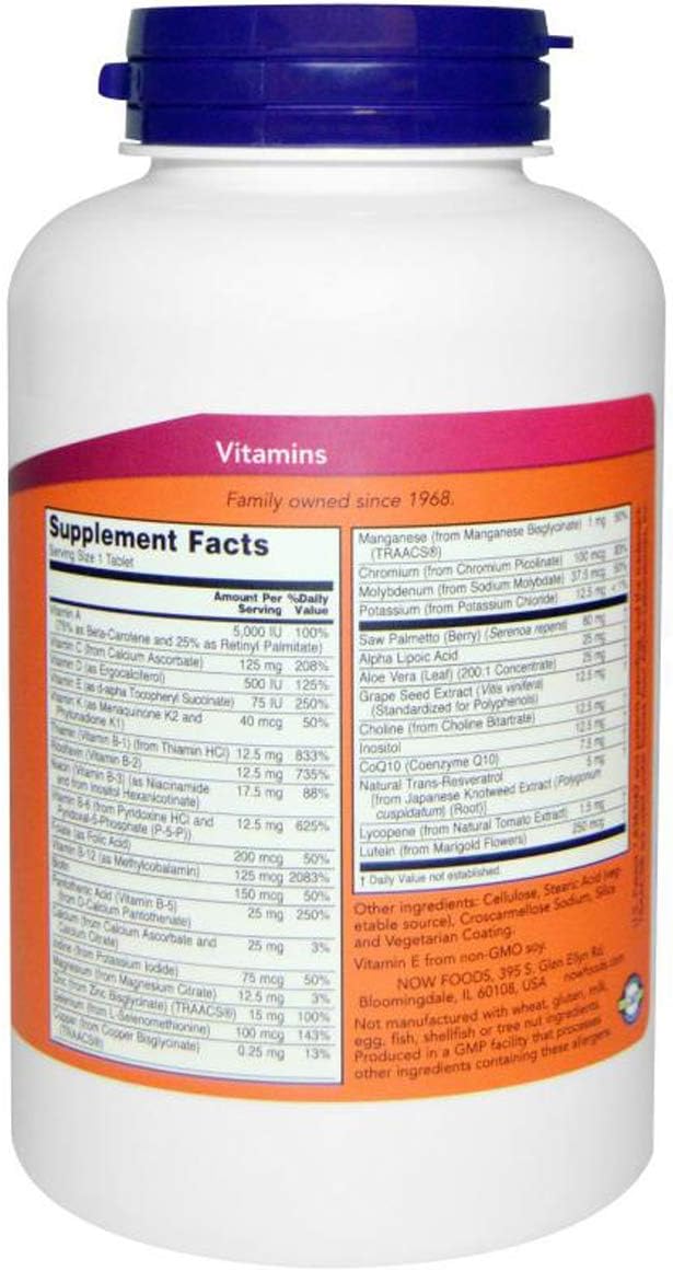 NOW Foods ADAM Male Multi 60 - Tablet - görsel 2
