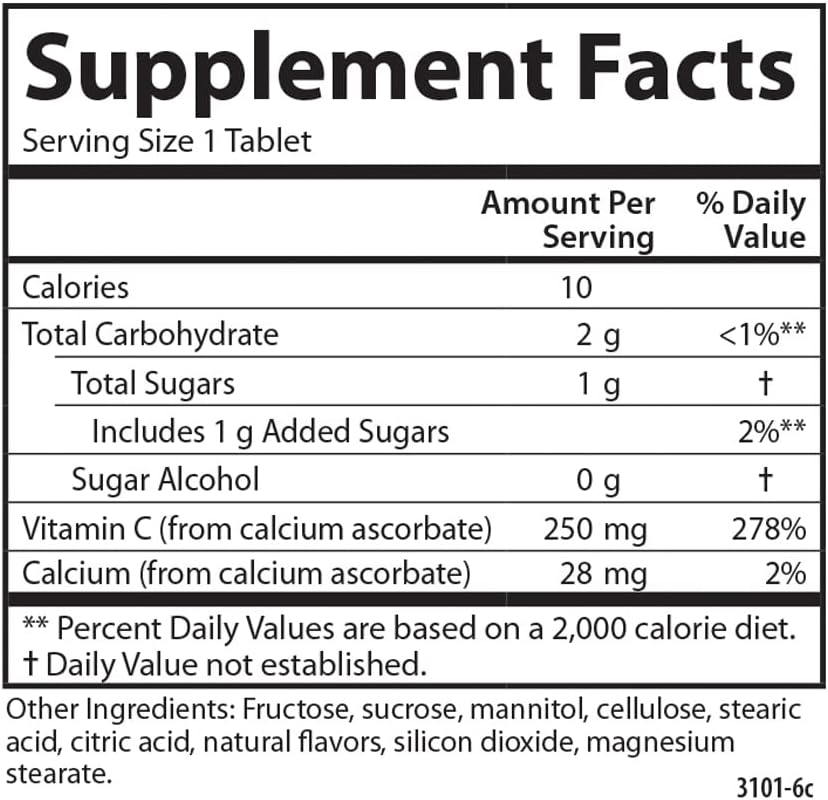 Carlson Kid's Chewable Vitamin C, 250 mg, Tangerine, 120 Vegetarian Tablets - görsel 4