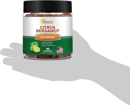aSquared Nutrition Citrus Bergamot Gummies - 500mg Citrus Bergamot Extract Food Supplement