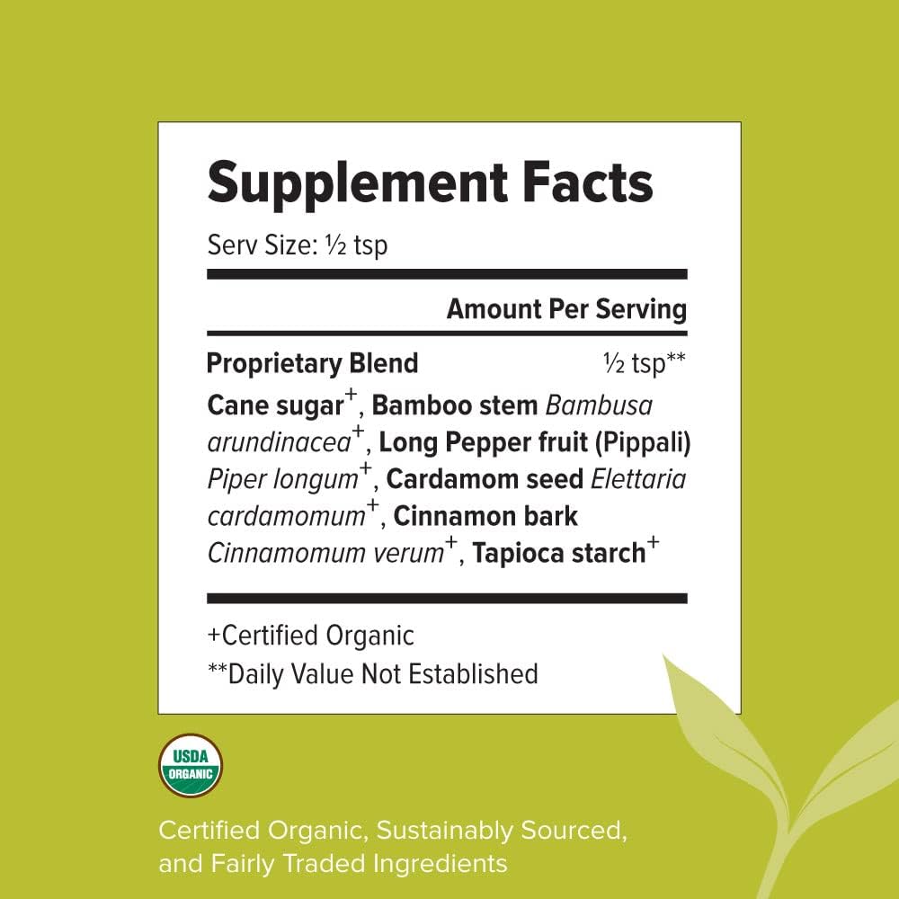 Banyan Botanicals Sitopaladi Powder – Organic Ayurvedic Supplement for Lung Health – 85 g – Sustainably Sourced Non-GMO Vegan - görsel 3