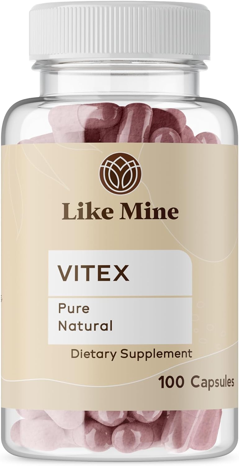 Like Mine Vitex (100 Capsules), Pure and Natural, No Additives or Fillers, Herbal Supplement - görsel 1