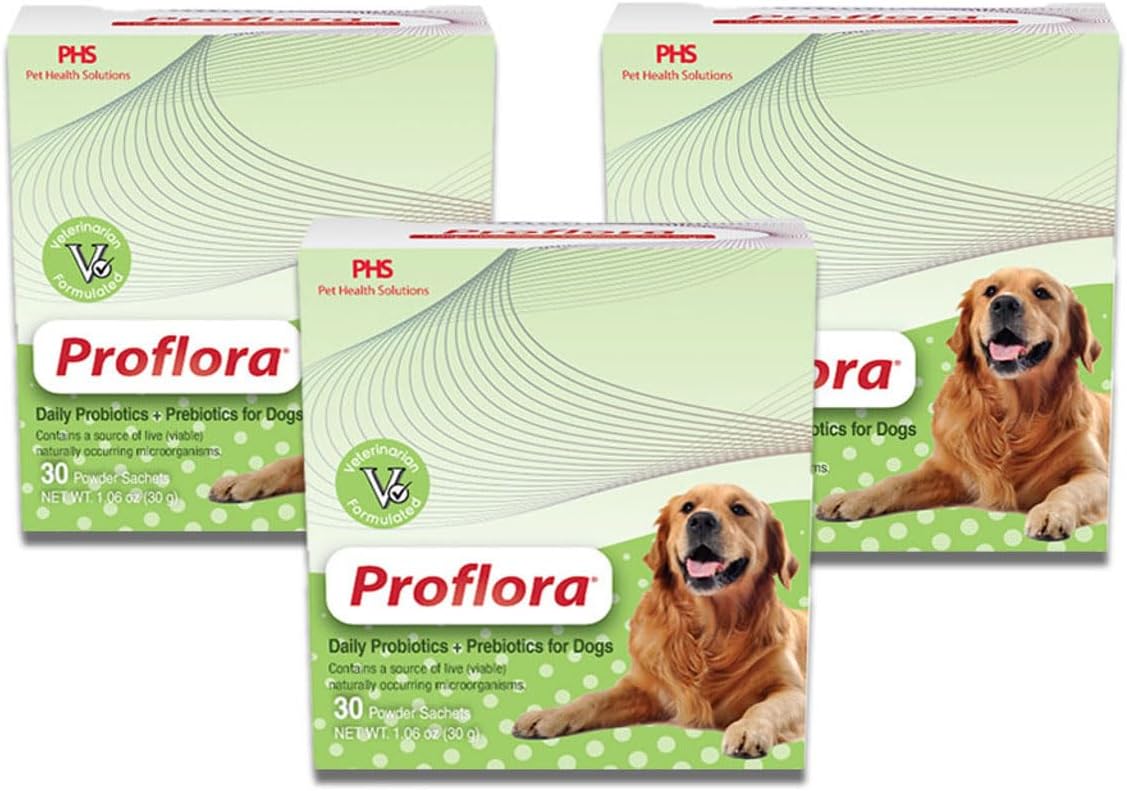 Proflora Probiotic for Dogs - Digestive Health, Immune Support, Skin and Coat - 90 Servings (3-Pack) - görsel 1