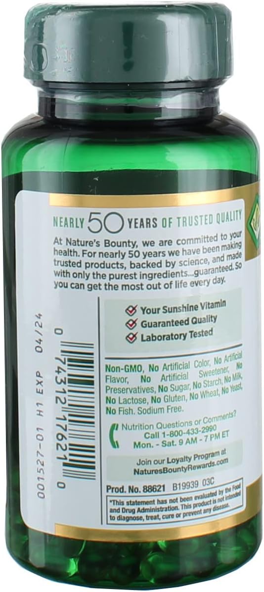 Nature's Bounty Vitamin D 2000 IU Tablets, 150 Tablets - görsel 3