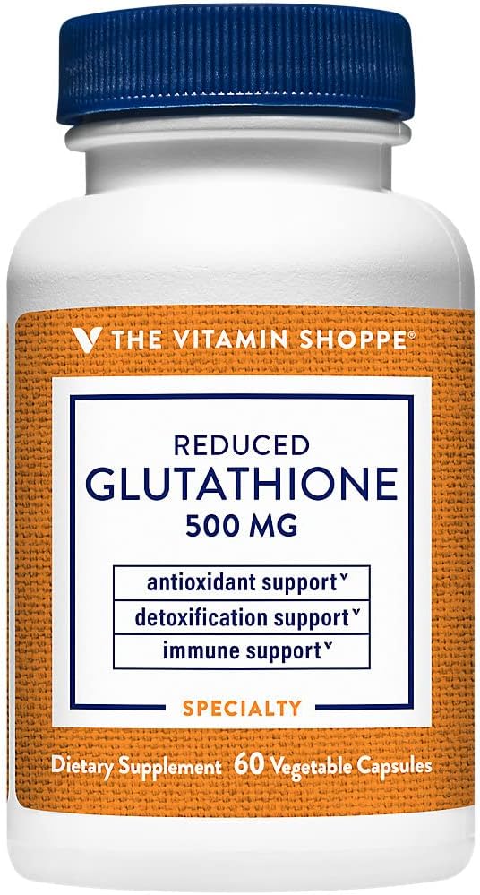 The Vitamin Shoppe Reduced Glutathione 500 mg – 60 Capsules - görsel 1