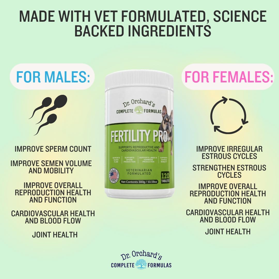 Dr. Orchards Fertility Pro for Dogs - Vet Formulated - for Males and Females -120ct - görsel 3