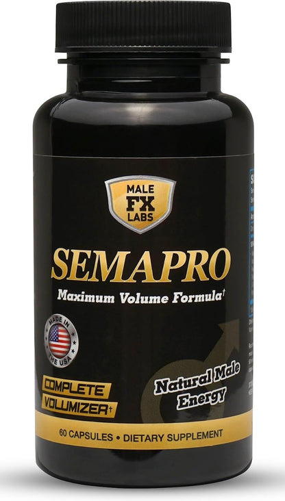 Extreme Semen Volumiser and Male Energy Formula - All Natural Endurance, Stamina & Seminal Health - 60 Capsules (1 Month Supply)