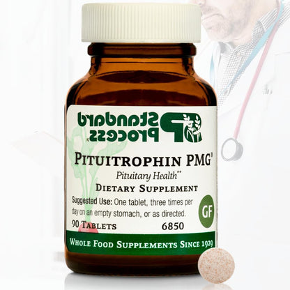 Pituitrophin PMG 90 Tablets - for Healthy Pituitary Gland Support - Original Unopened, White