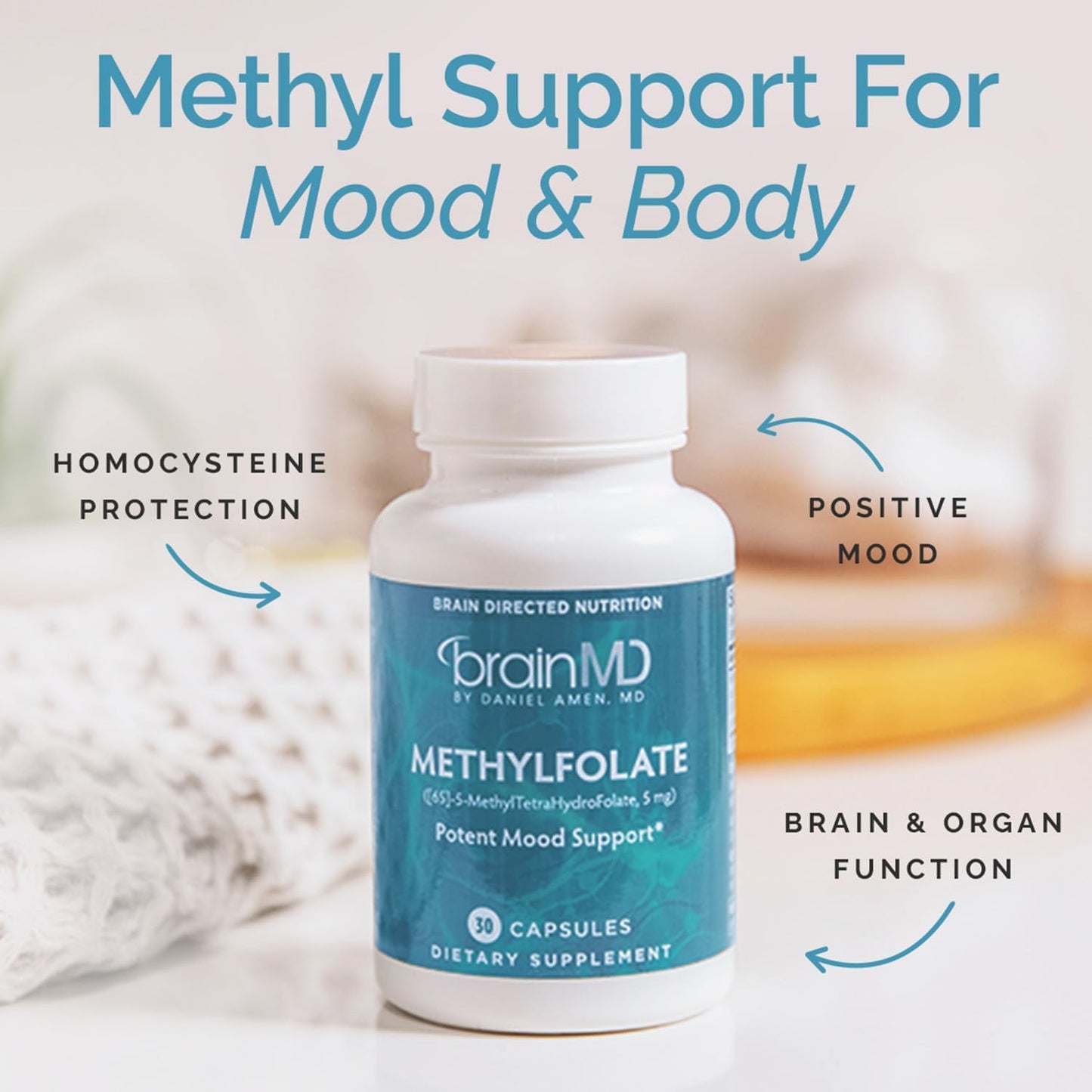 BRAINMD Dr Amen Methylfolate – 30 Capsules - görsel 2
