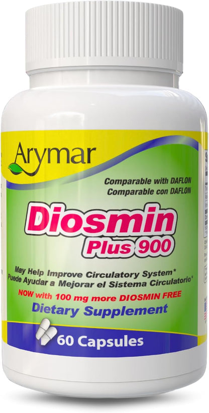 Arymar Diosmin Plus 900 – Circulatory Support – 60 Capsules