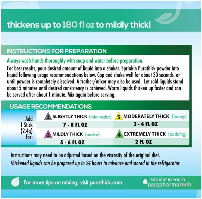 Purathick Natural Thickener - 30 Individual Serving Sachets for Hot and Cold Drinks - görsel 3
