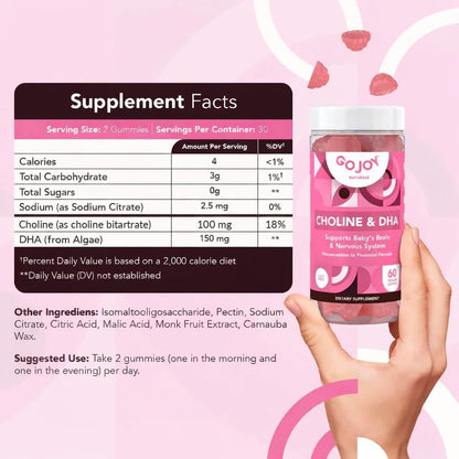 GOJOY NATURALS Prenatal Gummies with Choline & DHA