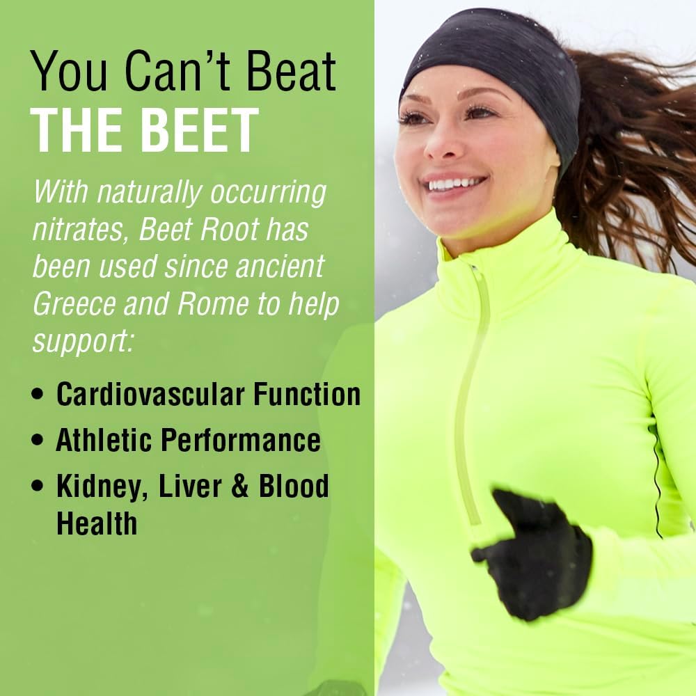 SOLARAY Beet Root 605mg – Nitric Oxide Support for Heart Health and Athletic Performance - görsel 4