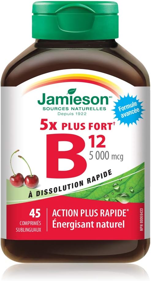 Jamieson Vitamin B12 5,000 mcg, 45 Sublingual Tablets - görsel 2