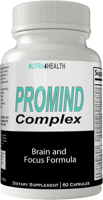 Pro Mind Complex Mind Tech Nootropic Original by Nutra4health Technologies Brain Booster Supplement (60 Capsules)