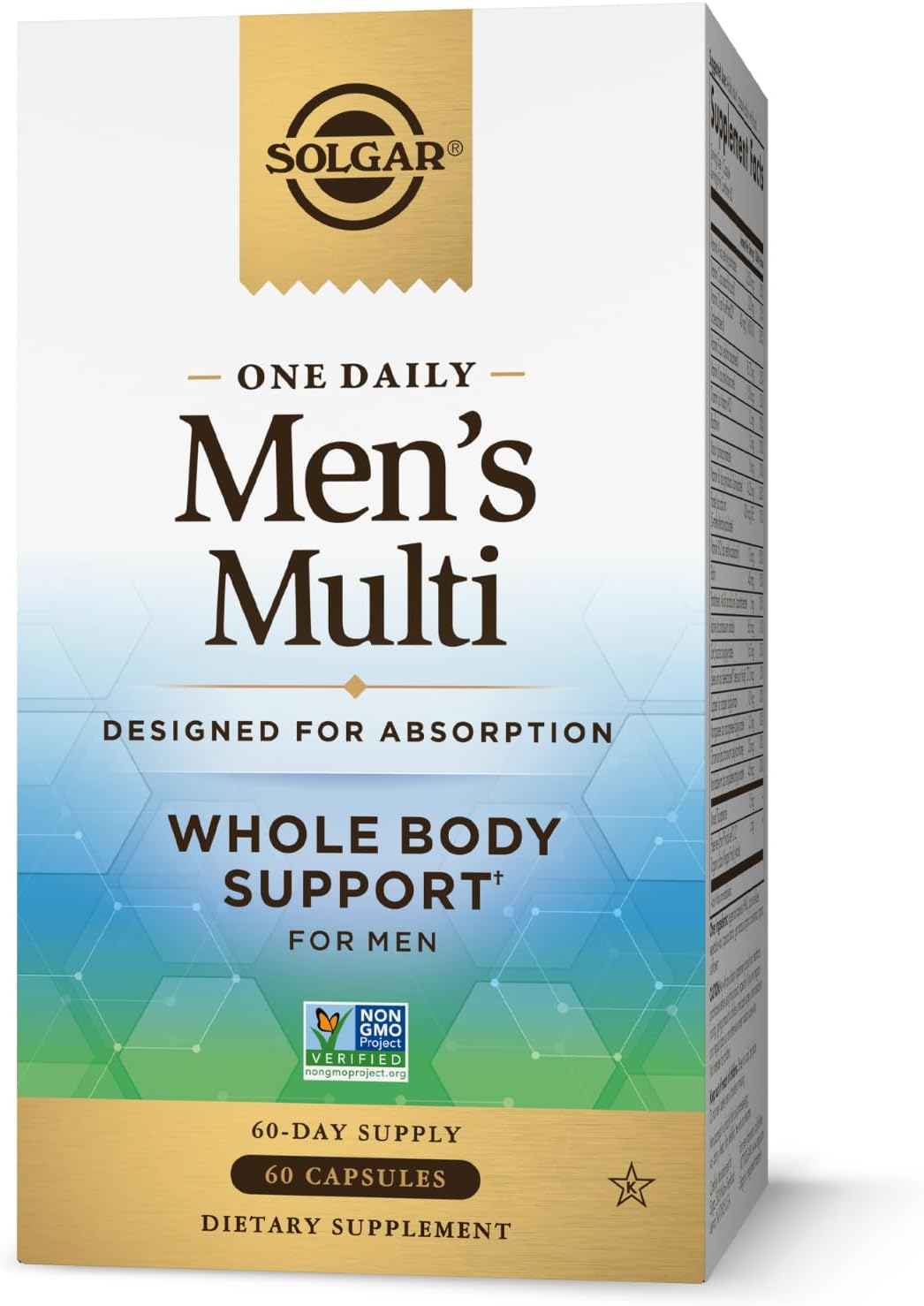 Solgar One Daily Men's Multivitamin - Delayed Release Vegan Capsules, 60 Servings - görsel 1
