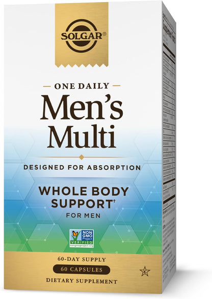 Solgar One Daily Men's Multivitamin - Delayed Release Vegan Capsules, 60 Servings