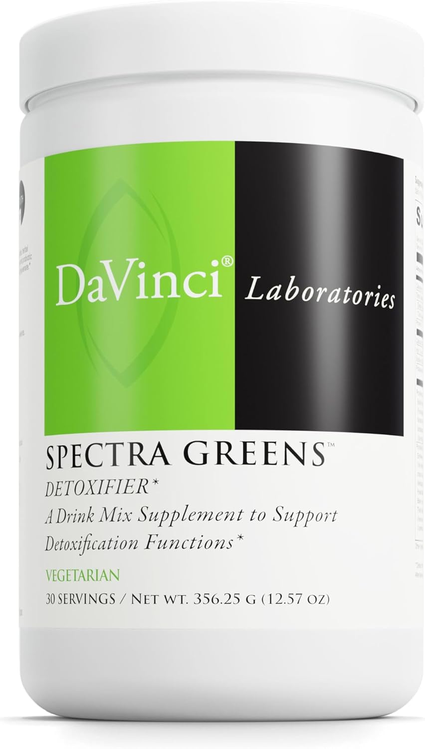 DAVINCI Labs Spectra Greens Detoxifier - Probiotic Supplement Aids Digestive & Heart Health & Detoxification* - Immune Health Supplement with Digestive Enzymes - 30 Servings (356.25 g) - görsel 1