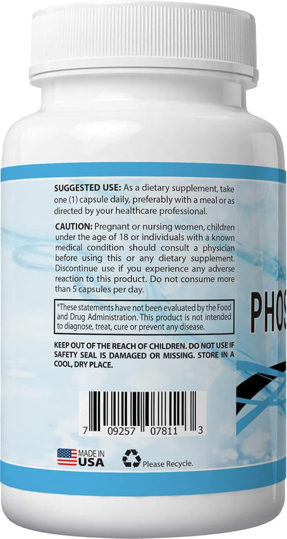 Absonutrix Phosphatidylserine 515 mg - Liquid Brain Support Supplement, 120 ml (120 Servings)