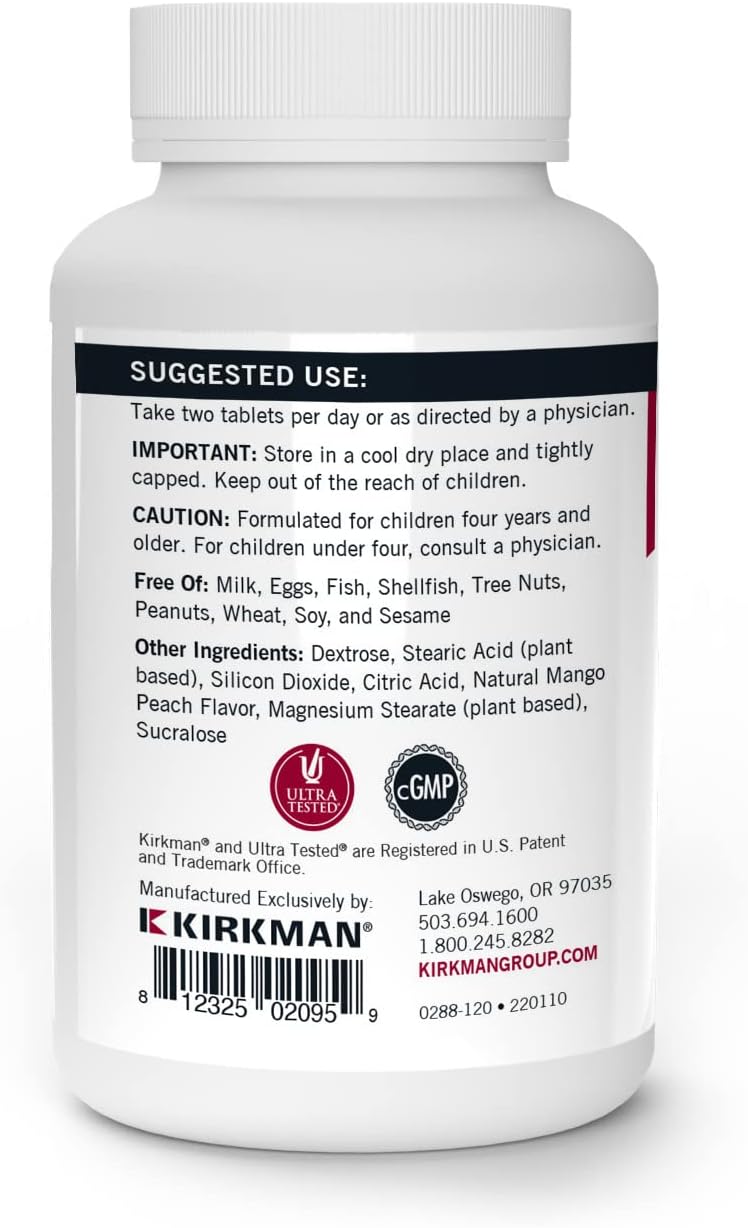 Kirkman Children's Chewable Multivitamin & Mineral Wafers | 120 Wafers - görsel 3