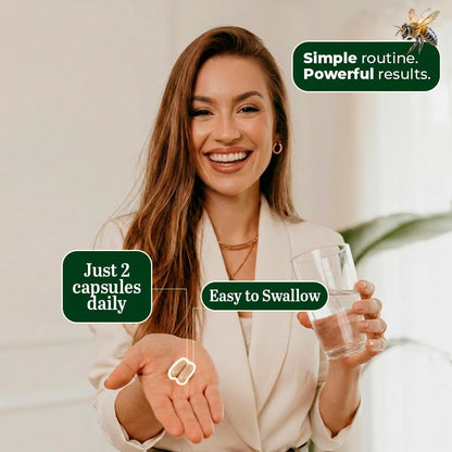 Beelife Green Propolis Capsules – 100% Brazilian Green Propolis, Immune Support, Antioxidant Booster – 120 Capsules (60-Day Supply)
