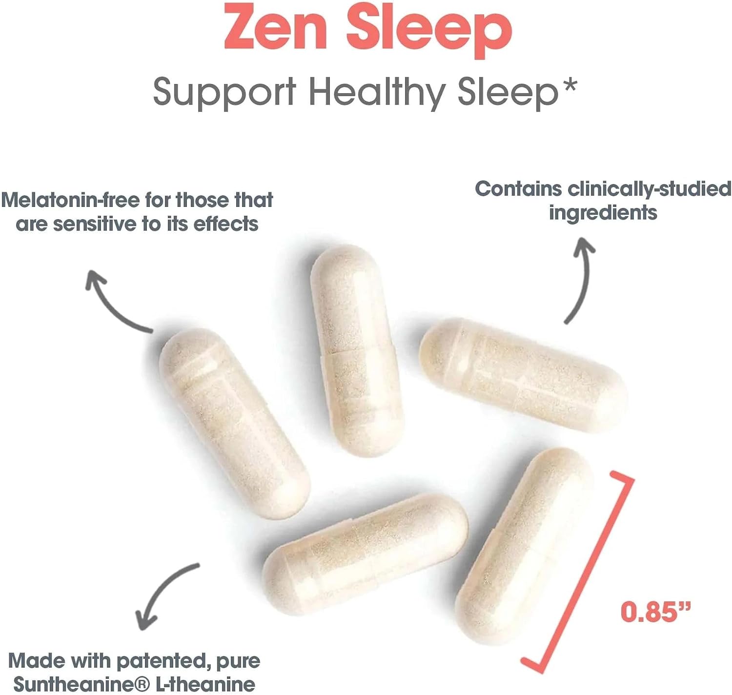 Nutricology ZenMind Night-time - GABA & L-Theanine Supplement for Relaxation and Sleep Support - görsel 5