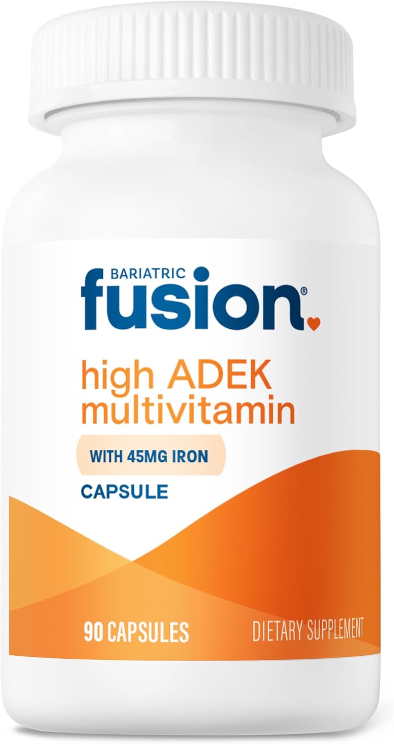 Bariatric Fusion High ADEK Multivitamin with Iron – Bariatric Multivitamin for Duodenal Switch – 90 Capsules - görsel 1