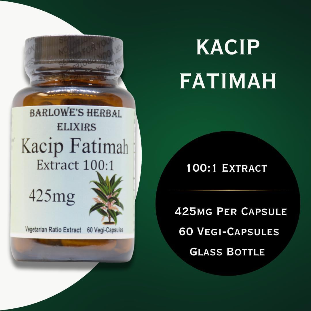 Kacip Fatimah 100:1 Extract | Labisia Pumila | Herbal Supplement for Women's Wellness | 425mg Per Capsule | 60 Vegan Capsules | Stearate-Free | Packaged in Glass - görsel 4