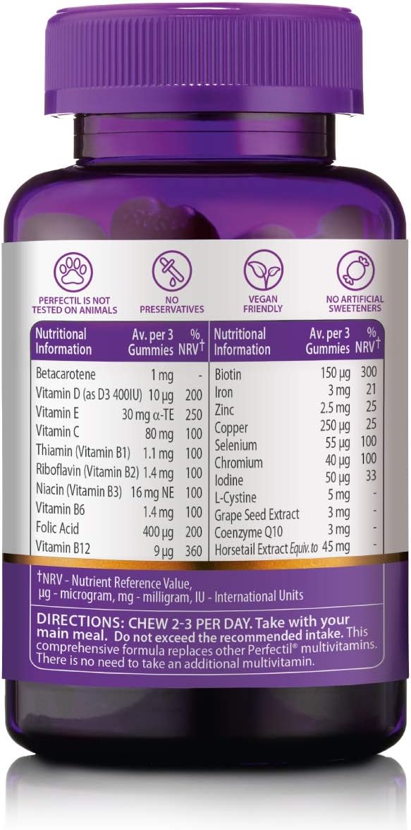 Perfectil Hair Crush Vitamin Gummies - Hair Growth and Thickening Formula - görsel 3