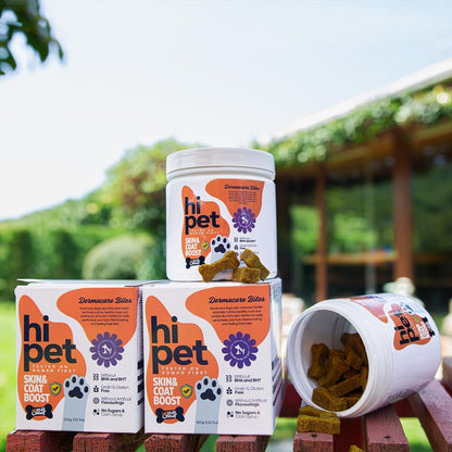 Skin and Coat Boosting Bites for Dogs - Soft Dog Chews, Dog Vitamins and Supplements, Supports Coat and Skin Appearance, 104 ml (Pack of 3)